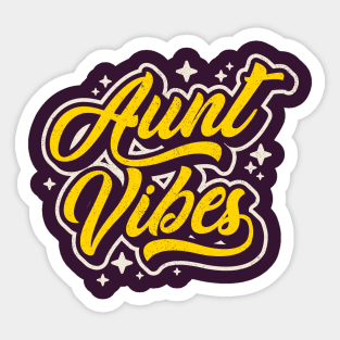 "Aunt Vibes" Aunt Gift Sticker
